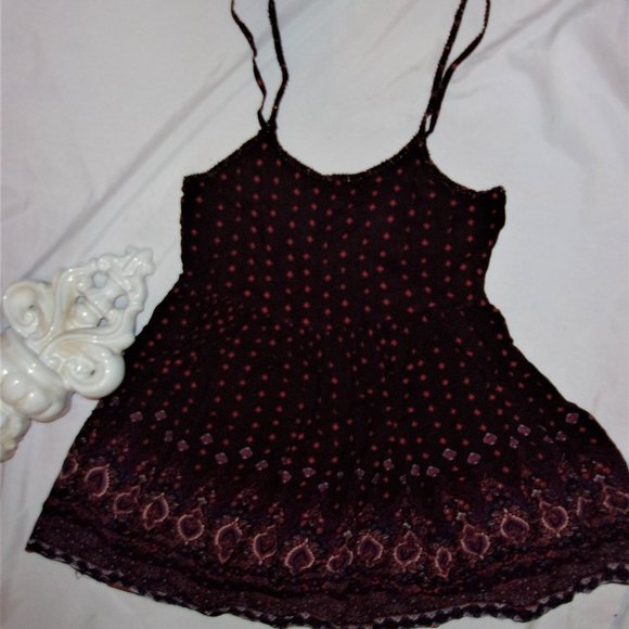 Tops - 💝4/$15 womens small babydoll dress tank top shirt